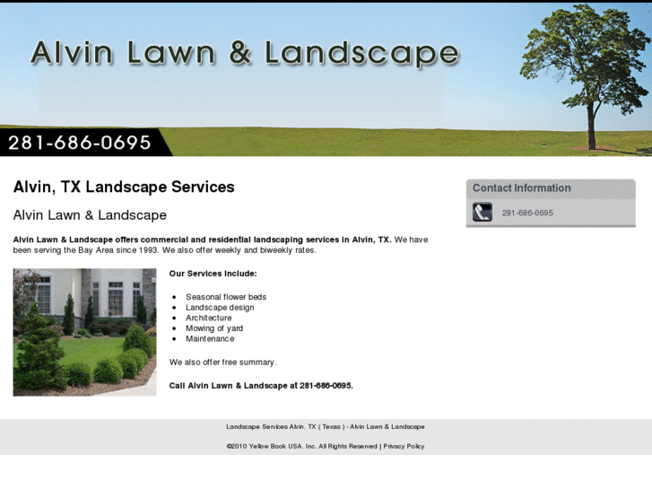 www.alvinlawnandlandscape.com