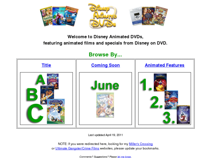 www.disneyanimateddvds.com