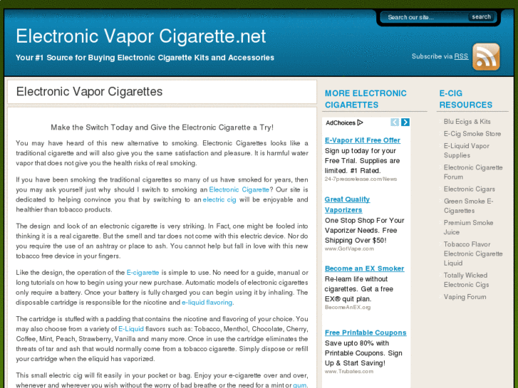 www.electronicvaporcigarette.net