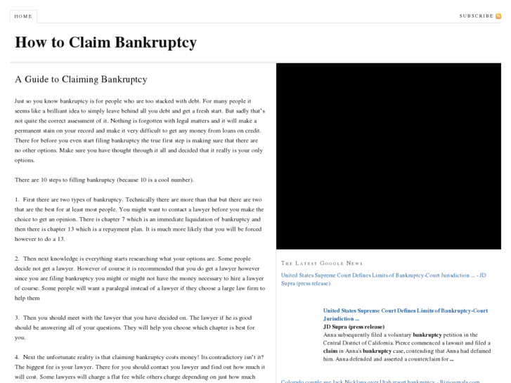 www.howtoclaimbankruptcy.org