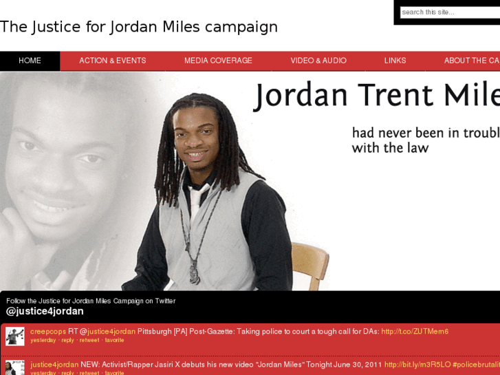 www.justiceforjordanmiles.com