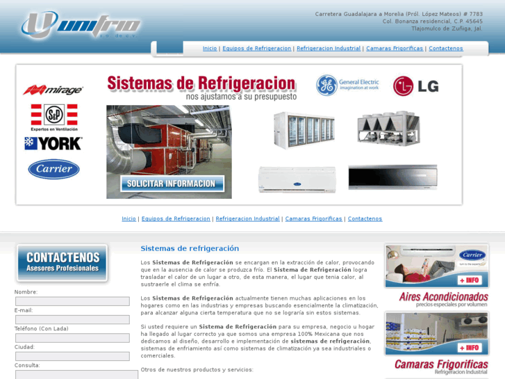 www.sistemasderefrigeracion.com