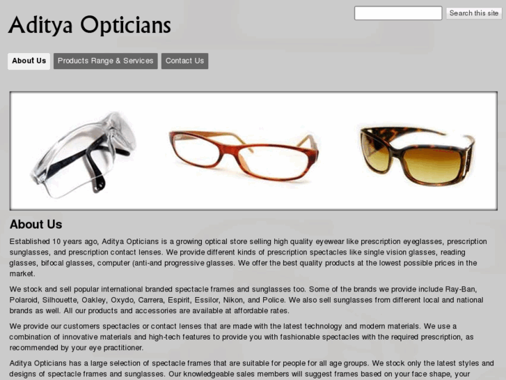 www.adityaopticians.com