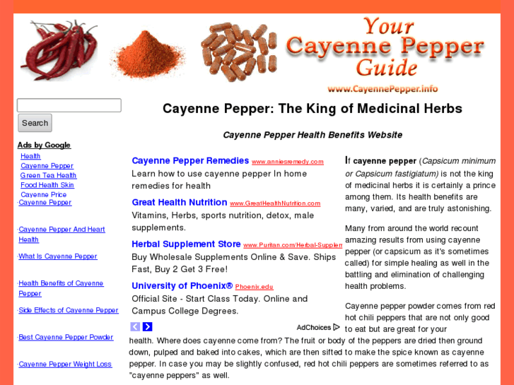 www.cayennepepper.info