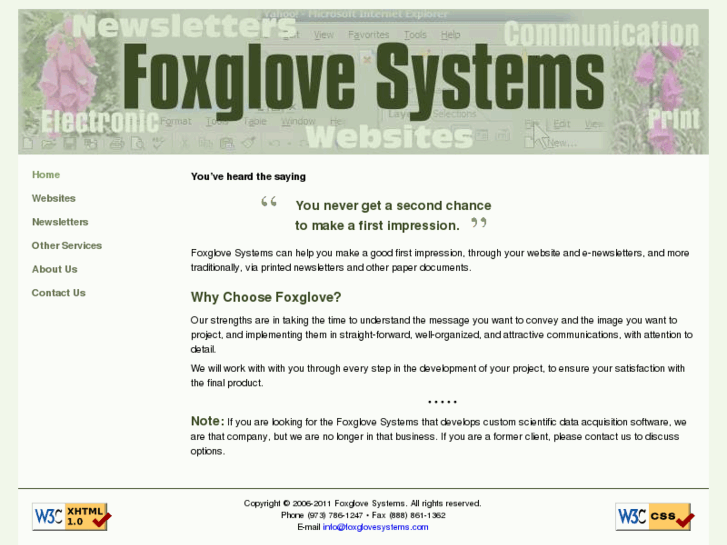 www.foxglovesystems.net