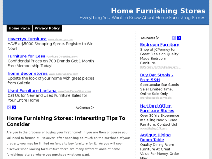 www.homefurnishingstores.net