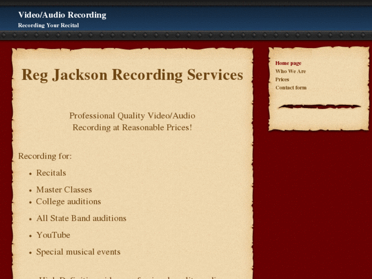 www.regjacksonrecitalrecording.com