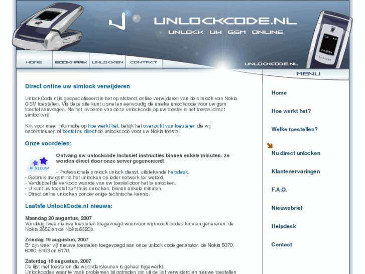 www.unlockcode.nl