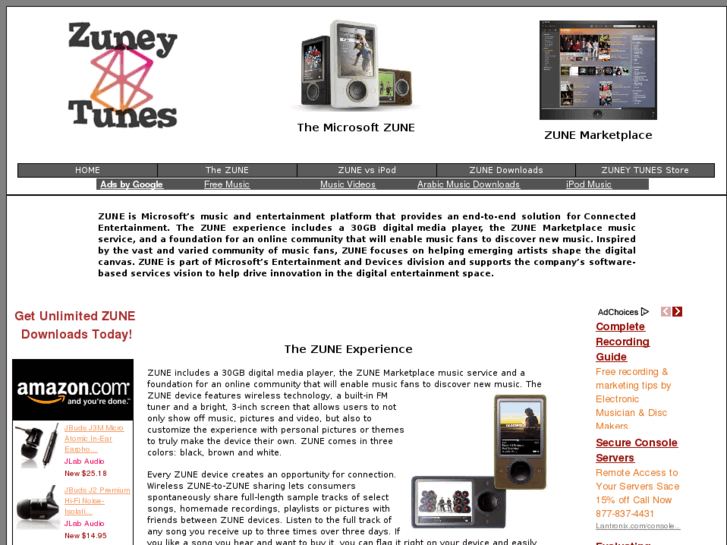 www.zuneytunes.com