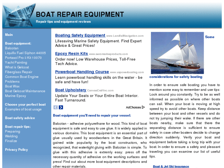 www.boat-repair-equipment.com