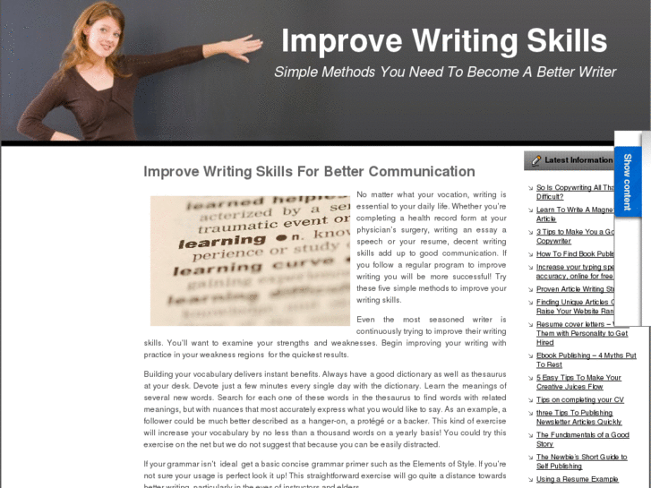 www.improvewritingskills.org