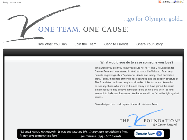 www.oneteamonecause.com