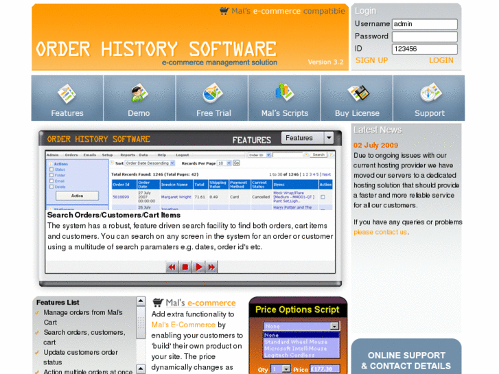 www.orderhistorysoftware.com