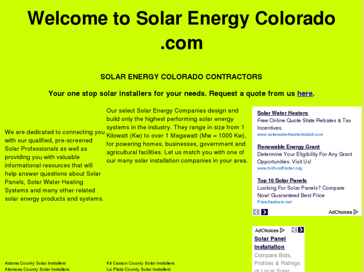 www.solarenergycolorado.com