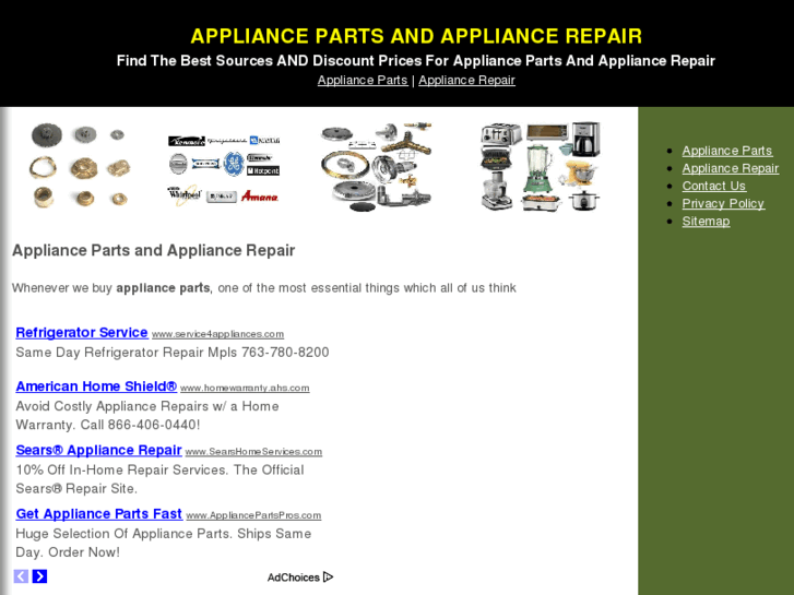 www.appliancepartsrepair.com