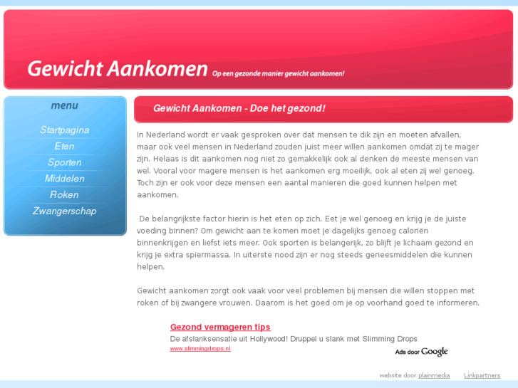 www.gewichtaankomen.nl