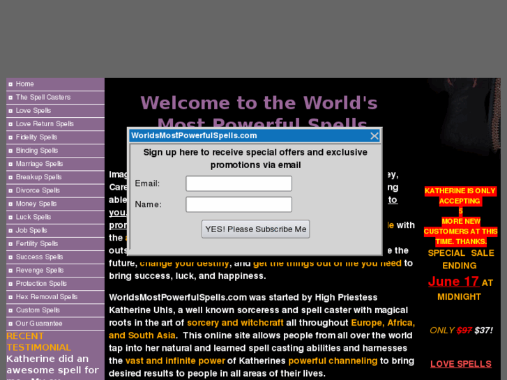 www.worldsmostpowerfulspells.com