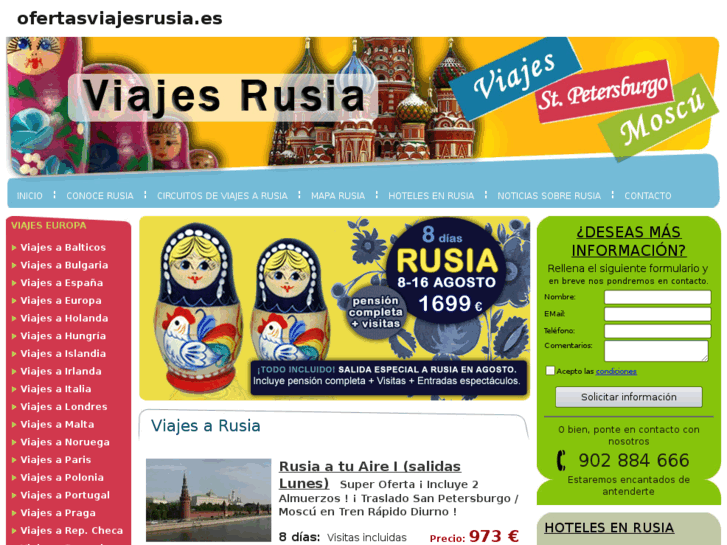 www.ofertasviajesrusia.es