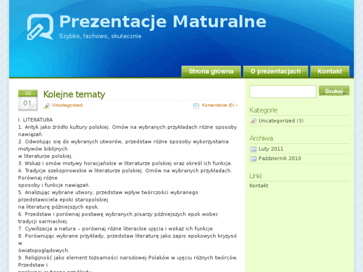 www.prezentacjamaturalna.com