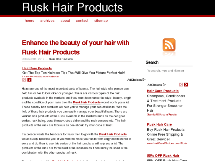www.ruskhairproducts.net