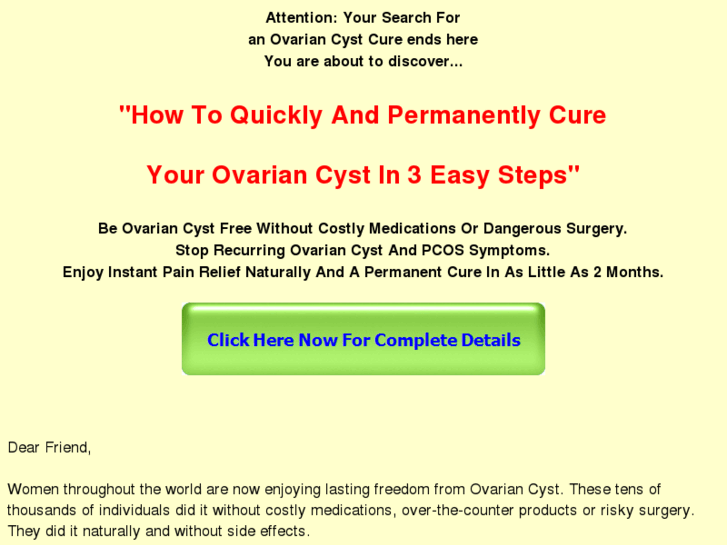 www.cureovariancyst.com