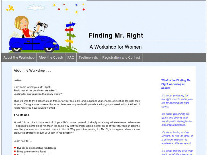 www.findingmrright.info