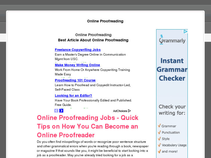 www.onlineproofreading.net