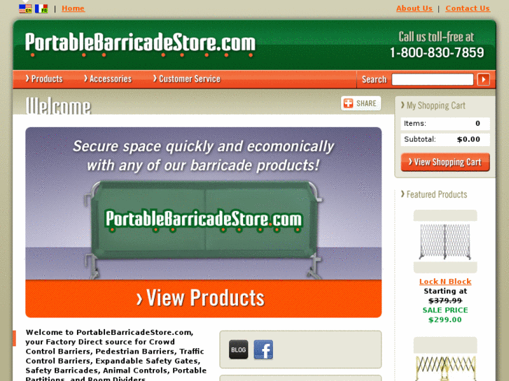 www.portablebarricadestore.com