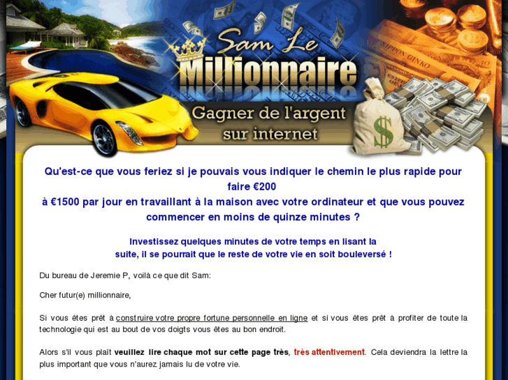 www.sam-lemillionnaire.com