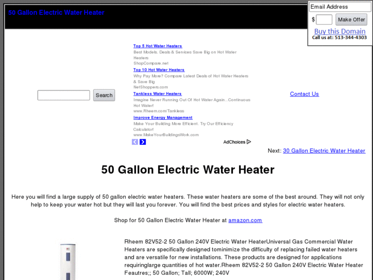 www.50gallonelectricwaterheater.com