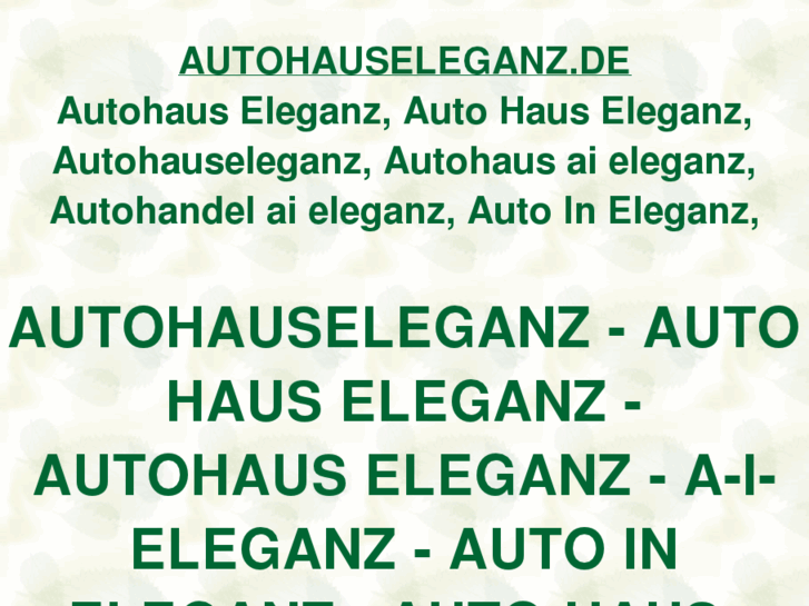 www.autohauseleganz.de