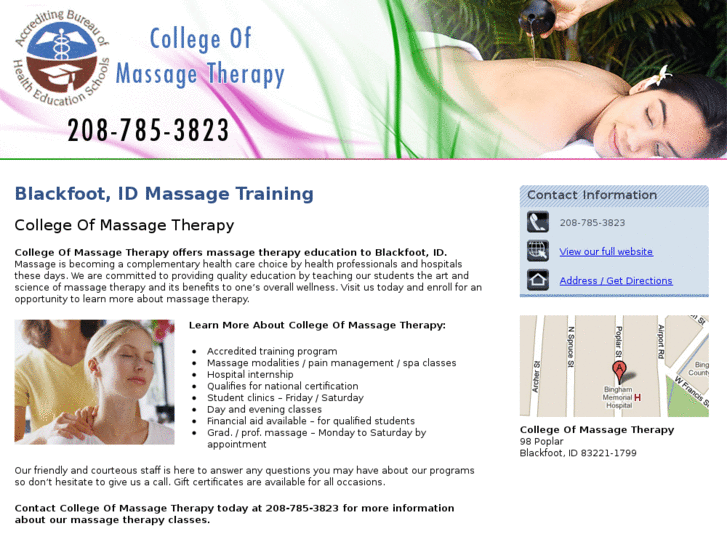 www.collegemassagetherapy-id.com