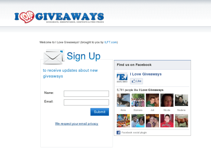 www.ilovegiveaways.com