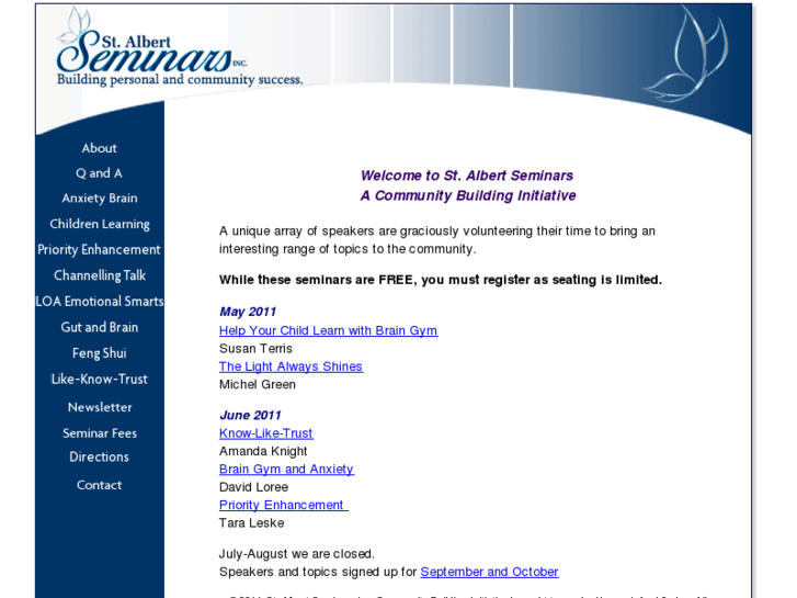 www.stalbertseminars.com