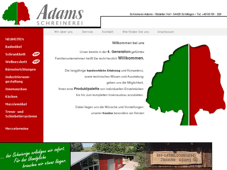 www.adams-schreinerei.com