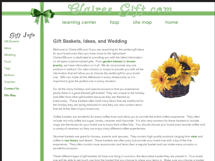 www.clairesgift.com