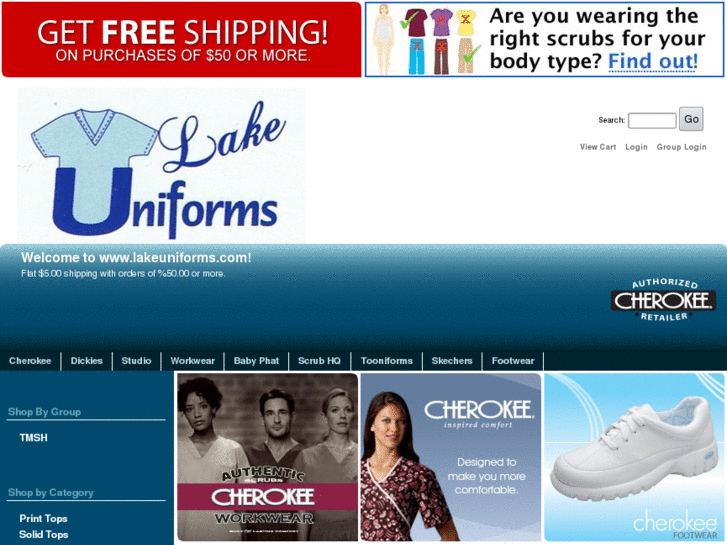 www.lakeuniforms-cherokee.com