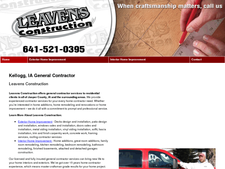 www.leavensconstruction.com