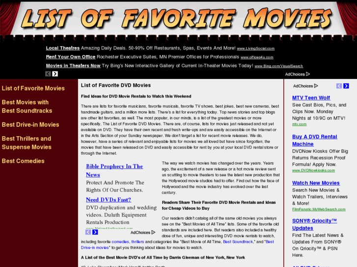 www.listoffavoritemovies.com