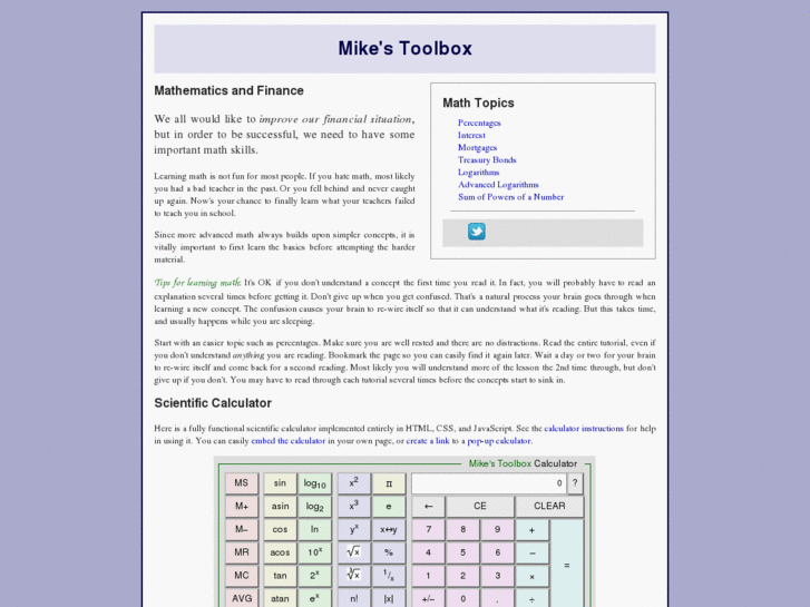 www.mikestoolbox.net