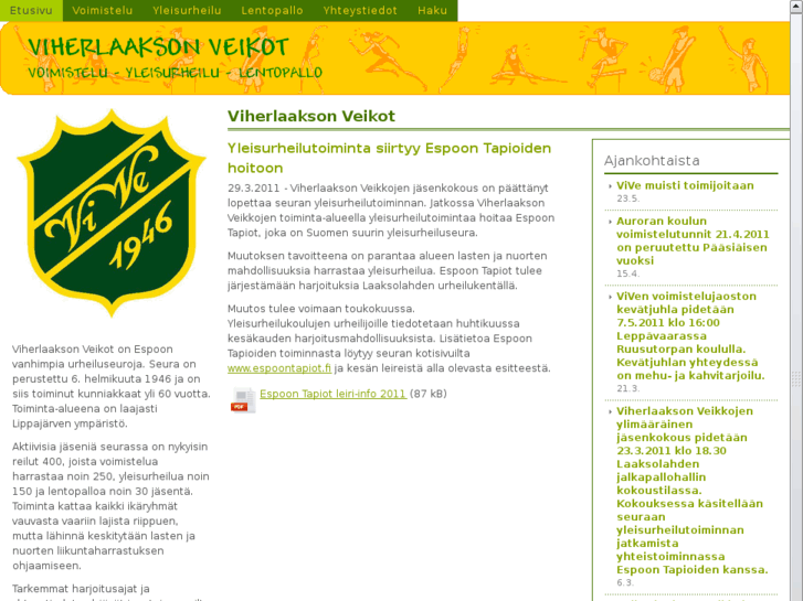 www.viherlaaksonveikot.org