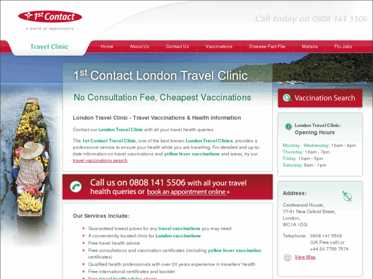 www.1stcontact-travelclinic.com