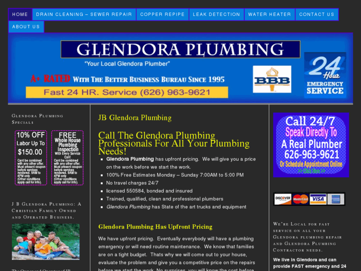 www.glendoraplumber.com