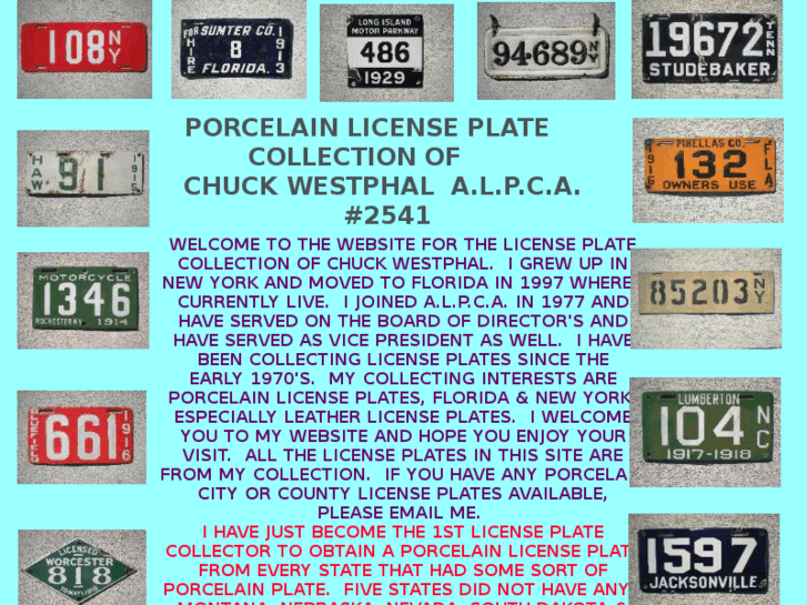 www.chuckwestphalplates.com