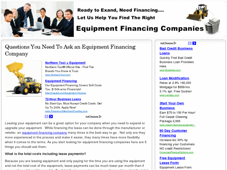 www.equipmentfinancingcompanies.com