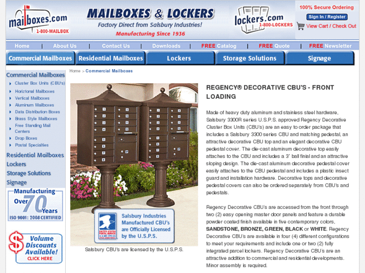 www.regencymailboxes.com