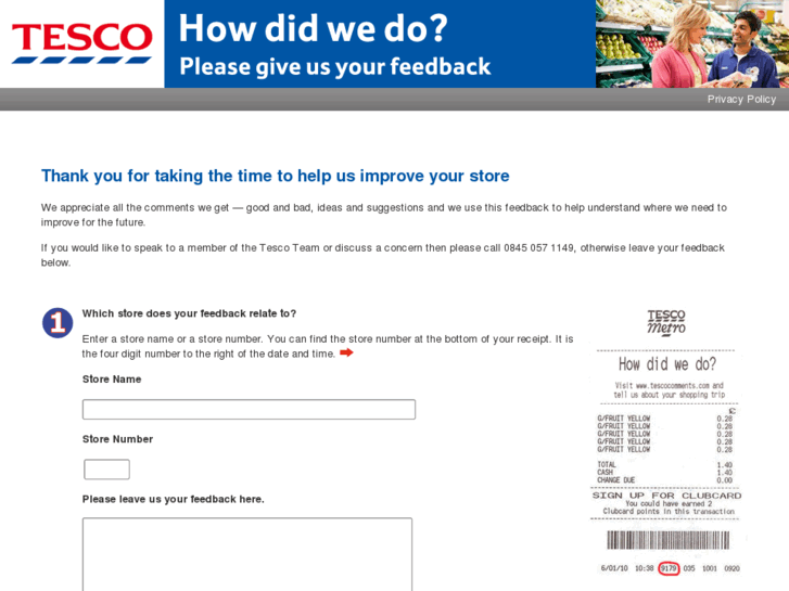 www.tescocomments.com