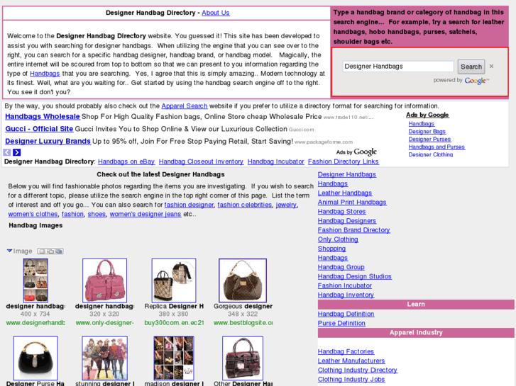 www.designerhandbagdirectory.com