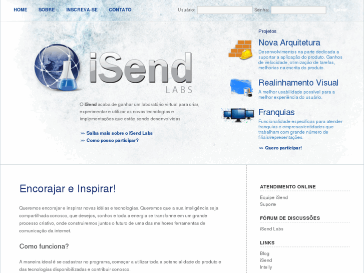 www.isendlabs.com.br