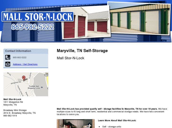 www.selfstoragemaryville.com